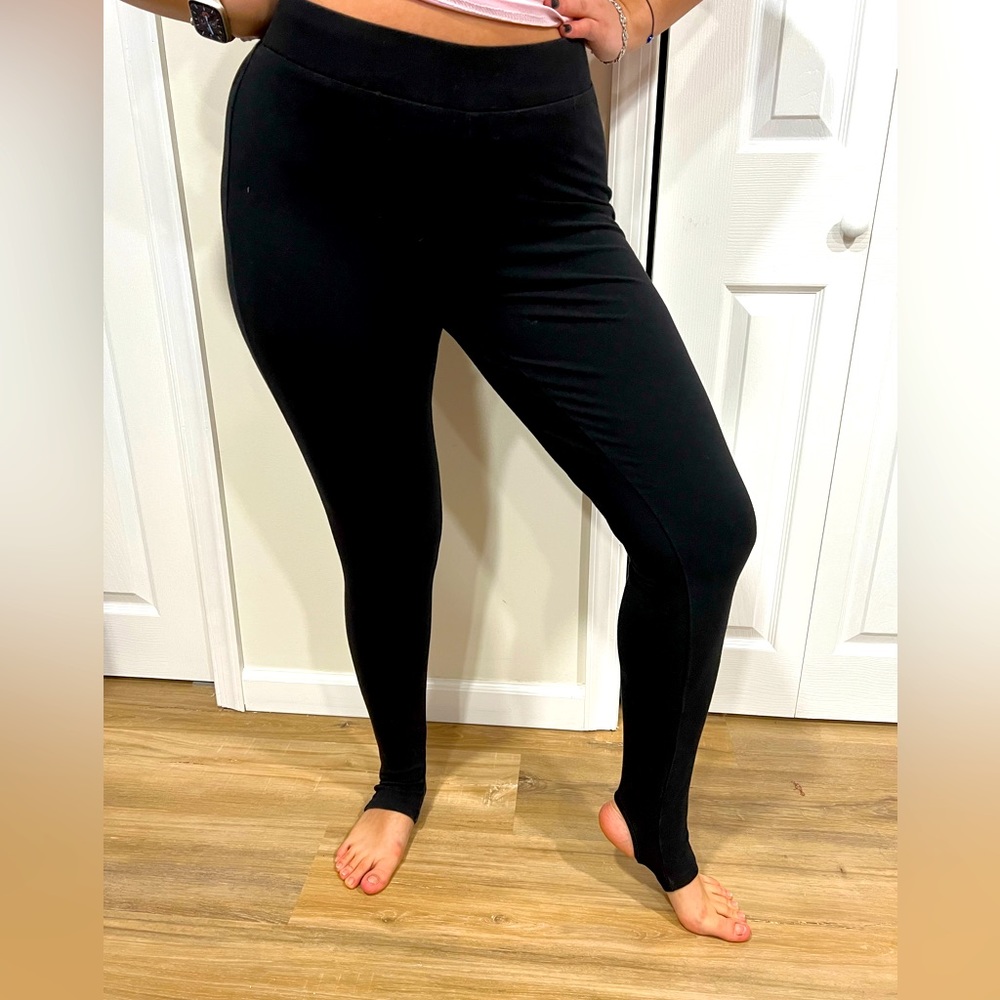 Torrid Black Signature Waist Premium Stirrup Leggings